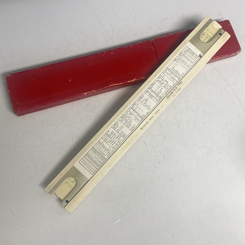 Frederick Post #1452W Slide Rule Universal Math Ruler